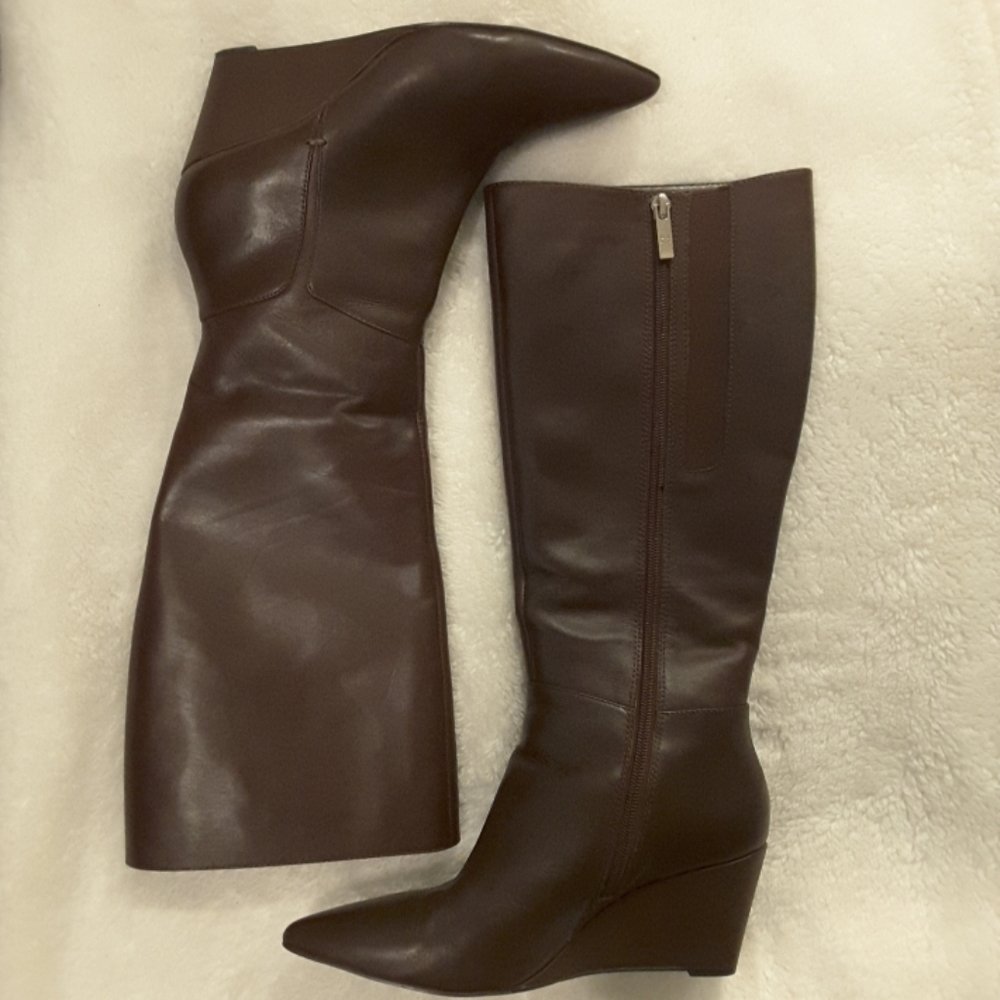 COPY - HALSTON wedge boots